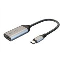 HYPER HD425A adapter kablowy USB Type-C HDMI Stal nierdzewna Hyperice