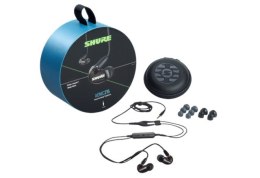 Shure SE215DYBK+UNI-EFS - Słuchawki douszne AONIC215 z pojedynczym przetwornikiem i kablem 3.5mm (czarne) SHURE