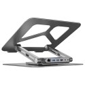 UNITEK PODSTAWKA POD LAPTOP +HUB USB-C HDMI 4K PD UNITEK