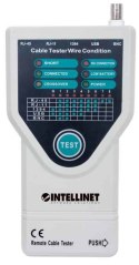 INTELLINET TESTER OKABLOWANIA 5-W-1 RJ11/RJ45/USB/1394/BNC 780094 Intellinet