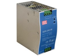 ZASILACZ IMPULSOWY NA SZYNĘ DIN MEAN WELL NDR-240-48 48V/240W/5A PULSAR