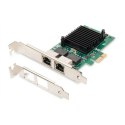 DIGITUS KARTA SIECIOWA PCIE PRZEWODOWA 2X RJ45 GIGABIT 10/100/1000MBPS LOW PROFILE DN-10132 DIGITUS