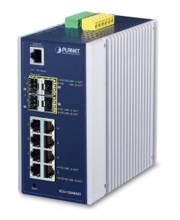 PLANET IGS-12040MT łącza sieciowe Zarządzany L2+ Gigabit Ethernet (10/100/1000) Niebieski, Biały Planet