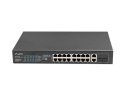 Lanberg Switch rack 19" POE+ 16x 100MB /2X COMBO GIGABIT ETHERNET 250W Lanberg