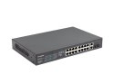 Lanberg Switch rack 19" POE+ 16x 100MB /2X COMBO GIGABIT ETHERNET 250W Lanberg