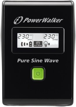 PowerWalker VI 600 SW FR Technologia line-interactive 0,6 kVA 360 W 2 x gniazdo sieciowe POWER WALKER