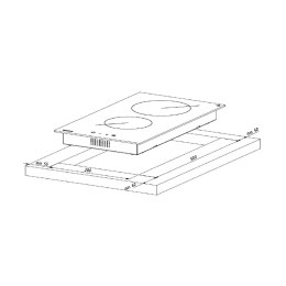 Płyta ceramiczna AKPO PKA 30 830/2 biała AKPO