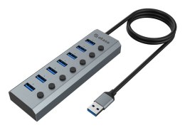 Akasa AK-HB-21BKCM huby i koncentratory USB 3.2 Gen 1 (3.1 Gen 1) Type-A 5000 Mbit/s Aluminium Akasa