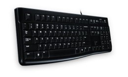 Logitech K120 Corded Keyboard klawiatura USB QWERTZ Niemiecki Czarny Logitech