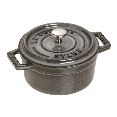 Mini garnek żeliwny okrągły Staub - 250 ml, Grafitowy STAUB