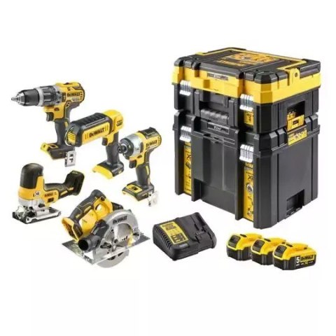 DEWALT.ZESTAW COMBO 18V DCK500P3T (DCD796 + DCF887 + DCS570 + DCS335 + DCL050) 3x5,0Ah 2x TSTAK DeWalt