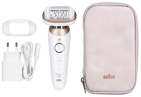 Depilator IPL BRAUN Silk-epil 9-011 3D, praca na sucho i mokro, Biały, Złoto Braun