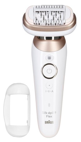 Depilator IPL BRAUN Silk-epil 9-011 3D, praca na sucho i mokro, Biały, Złoto Braun