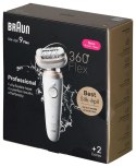 Depilator IPL BRAUN Silk-epil 9-011 3D, praca na sucho i mokro, Biały, Złoto Braun