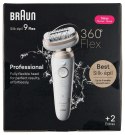 Depilator IPL BRAUN Silk-epil 9-011 3D, praca na sucho i mokro, Biały, Złoto Braun