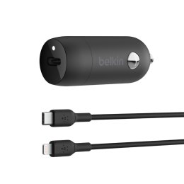 Ładowarka samochodowa Belkin BoostCharge 30W USB-C Car Charger + USB-C to Lightning cable Black Belkin