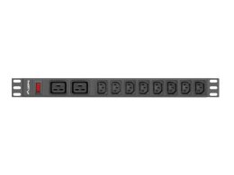 LANBERG LISTWA ZASILAJĄCA RACK PDU (1U, 16A,2XC19,8XC13) Lanberg