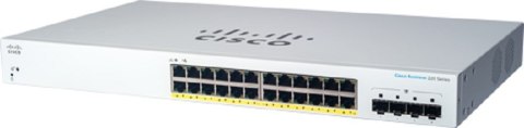 Switch Cisco CBS220-24P-4G-EU Managed L2 Gigabit Ethernet (10/100/1000) Power over Ethernet (PoE) 1U White Cisco