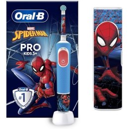 Szczoteczka elektryczna dla dzieci Oral-B Vitality Pro Kids 103 Spiderman + Etui Blue Oral-B