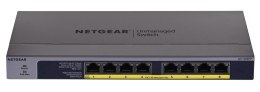 Switch Netgear GS108PP-100EUS 8p PoE 123W (PoE+: 8p) Unmanaged Gigabit NETGEAR