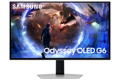 Samsung G60SD monitor komputerowy 68,6 cm (27") 2560 x 1440 px Quad HD OLED Srebrny Samsung