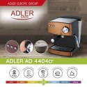 Ekspres ciśnieniowy Adler AD 4404cr (850W; kolor miedziany) Adler