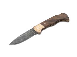 Nóż Böker Hunter Mokume Walnut Black Stonewash No name