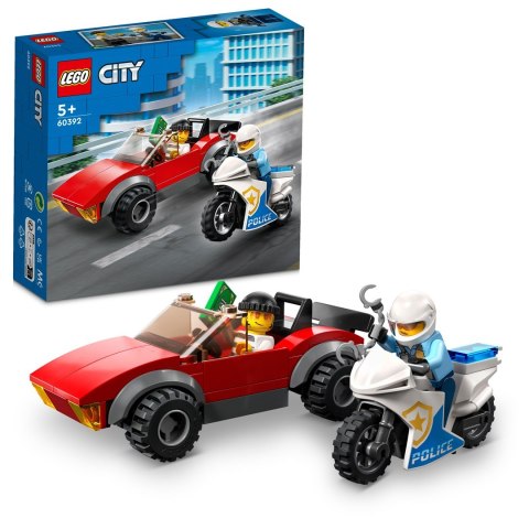 LEGO City 60392 Motocykl policyjny - pościg za samochodem Lego