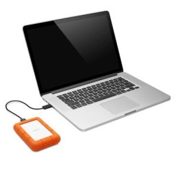 LaCie Rugged Mini zewnętrzny dysk twarde 2 TB 5400 RPM Micro-USB B 3.2 Gen 1 (3.1 Gen 1) Pomarańczowy, Srebrny LACO