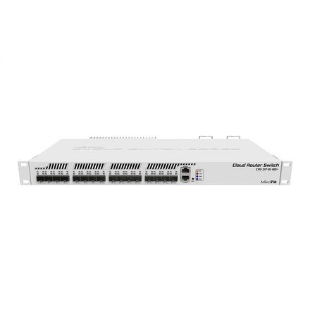 MikroTik | Przełącznik rdzeniowy Cloud CRS317-1G-16S+RM | 12 miesiąc(e) | Możliwość montażu w szafie | Ilość portów 1 Gb/s (RJ-4 MikroTik