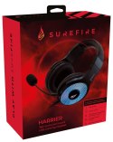 SureFire Harrier 360 Zestaw słuchawkowy Przewodowa Opaska na głowę Gaming USB Typu-A Węgiel Surefire