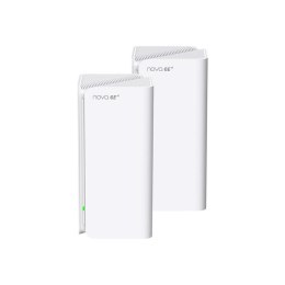 Tenda MX21 Pro(2-pack) Trójpasmowy (2,4 GHz / 5 GHz / 6 GHz) Wi-Fi 6 (802.11ax) Biały 3 Wewnętrzne Tenda