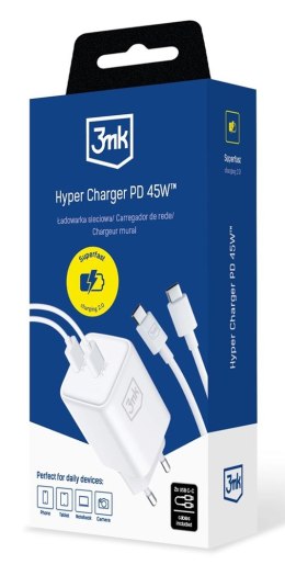 3MK Hyper Charger Uniwersalne Biały Prąd przemienny Szybkie ładowanie Wewnętrzna No name