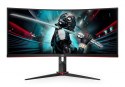 AOC G2 CU34G2X/BK monitor komputerowy 86,4 cm (34") 3440 x 1440 px Quad HD LED Czarny AOC