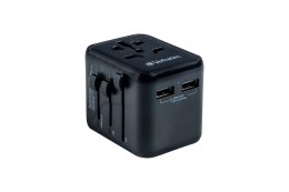 Adapter podróżny Verbatim UTA-01 globalny 2xUSB 12W Verbatim