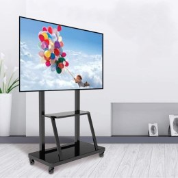 TECHLY STOJAK MOBILNY TV LED/LCD/PDP 55-100 CALI 150KG Z PÓŁKĄ ICA-TR30 TECHly