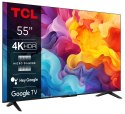 Telewizor 55" TCL 55P655 4K UHD HDR 10 Google TV TCL