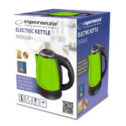 ESPERANZA CZAJNIK ELEKTRYCZNY PARANA 1.0 L ZIELONY EKK128G Esperanza