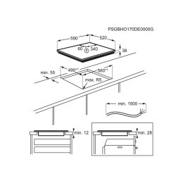 Płyta ceramiczna Electrolux EHF 6343FOK (4 pola grzejne; kolor czarny) Electrolux