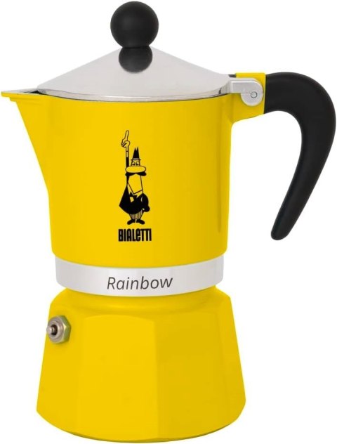 Bialetti kawiarka Rainbow 6tz Żółta BIALETTI