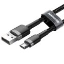 Kabel Baseus cafule CAMKLF-BG1 (USB M - Micro USB M; 1m; kolor szaro-czarny) Baseus