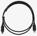 Kabel Lanberg CA-CMCM-10CU-0010-BK (USB typu C - USB typu C ; 1m; kolor czarny) Lanberg