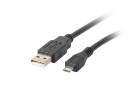 Kabel Lanberg CA-USBM-10CC-0010-BK (USB 2.0 M - Micro USB M; 1m; kolor czarny) Lanberg