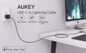 AUKEY CB-CL03 NYLONOWY KABEL USB C-LIGHTNING 2M PD AUKEY