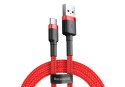 Kabel Baseus Cafule CATKLF-A09 (USB 2.0 - USB typu C ; 0,50m; kolor czerwony) Baseus