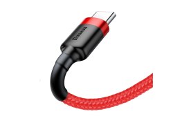 Kabel Baseus Cafule CATKLF-A09 (USB 2.0 - USB typu C ; 0,50m; kolor czerwony) Baseus