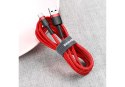 Kabel Baseus Cafule CATKLF-A09 (USB 2.0 - USB typu C ; 0,50m; kolor czerwony) Baseus