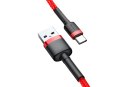 Kabel Baseus Cafule CATKLF-A09 (USB 2.0 - USB typu C ; 0,50m; kolor czerwony) Baseus