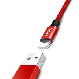 Kabel Baseus Yiven CALYW-A09 (USB 2.0 - Lightning ; 1,8m; kolor czerwony) Baseus