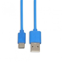 Kabel IBOX IKUMTCB (USB 2.0 typu A - USB typu C ; 1m; kolor niebieski) IBOX